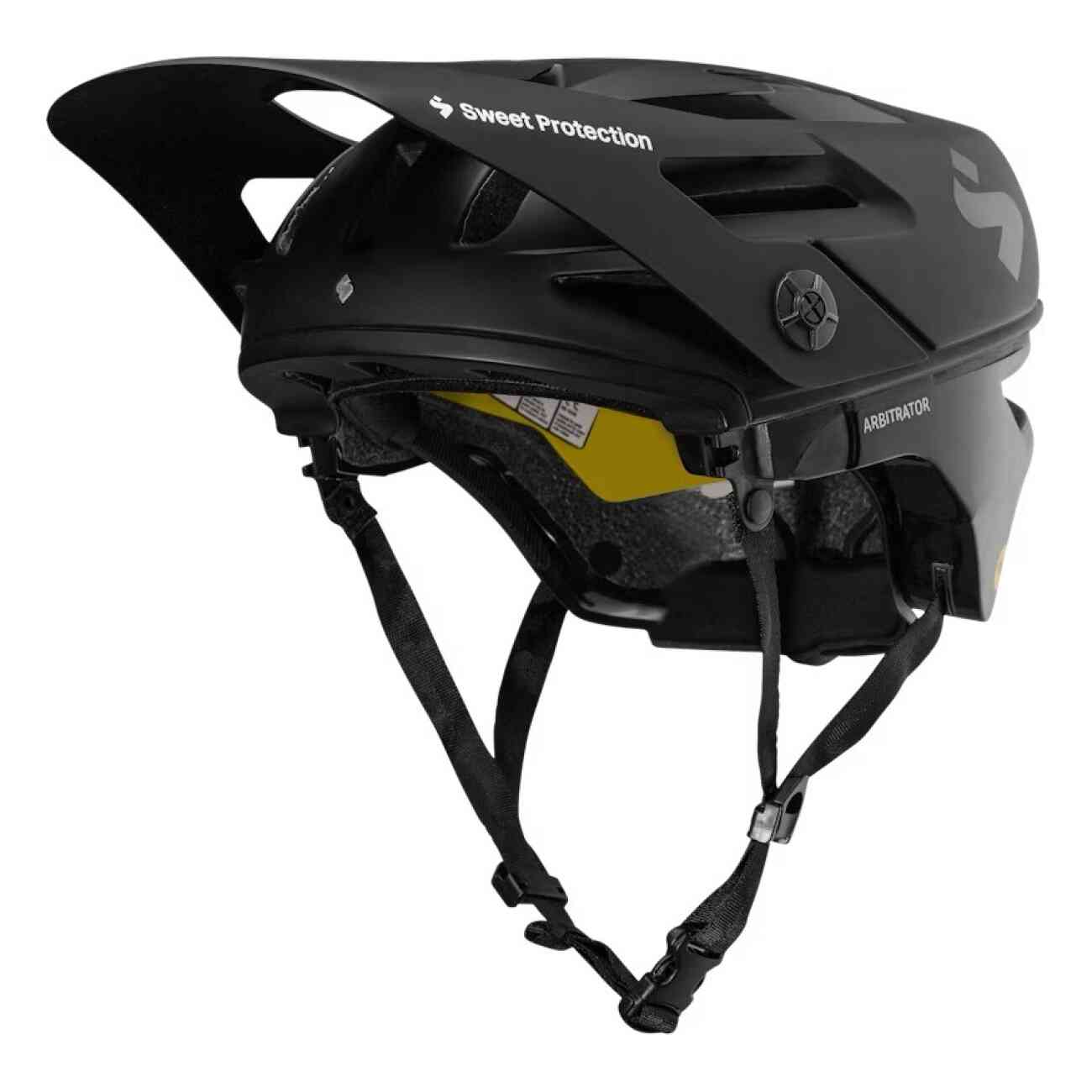 Arbitrator Mips Fullhjelm - Matte Black/Natural Carbon - Bilde 4